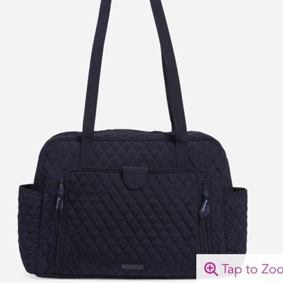 Vera Bradley Factory Style Baby Bag in Microfiber Classic Navy NWT - Picture 4 of 5